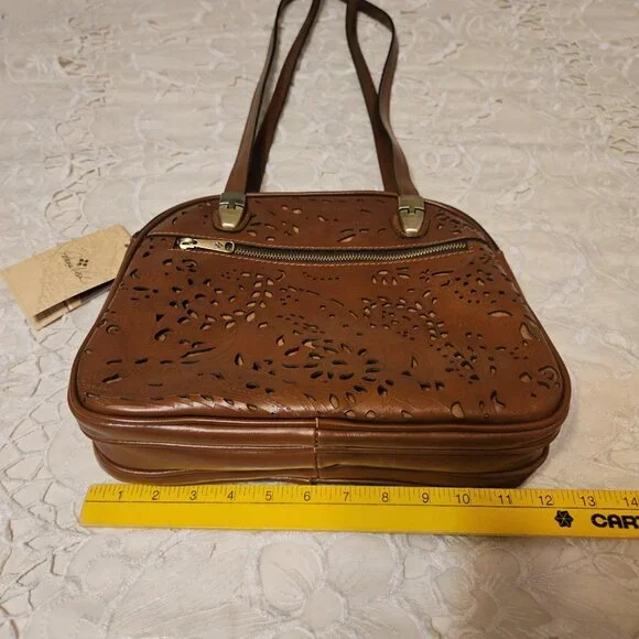 Patricia Nash Rovina Laser Lace Leather Purse Bag-Florence NWT Msrp. $299.95 - Picture 12 of 16
